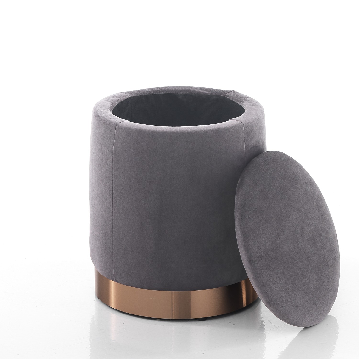 Tomasucci Pouf imbottito contenitore DIDO GREY