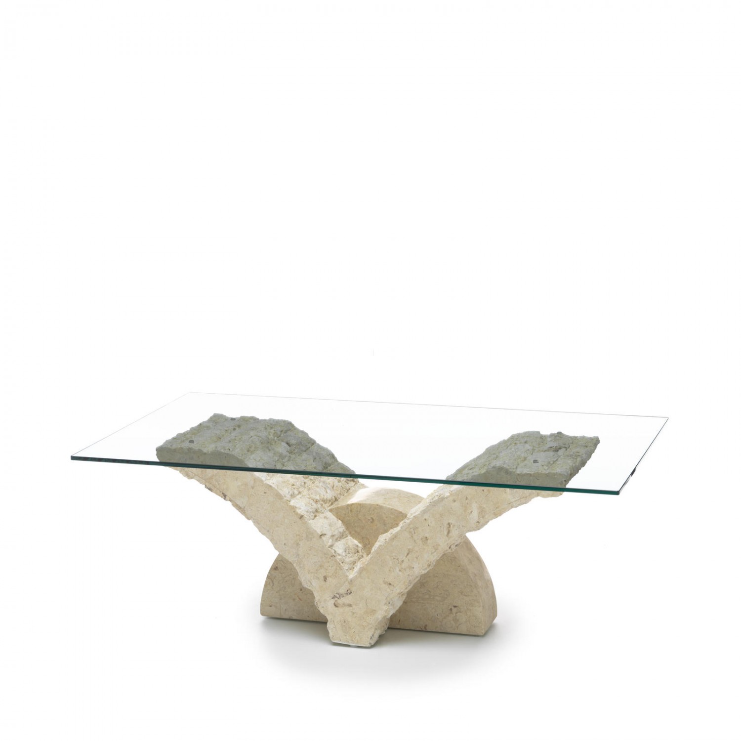 tavolino (120 x 70 - trasparente) stones papillon