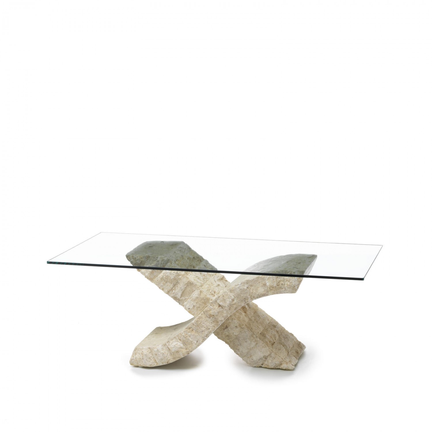 stones tavolino (120 x 70 - trasparente) xenon