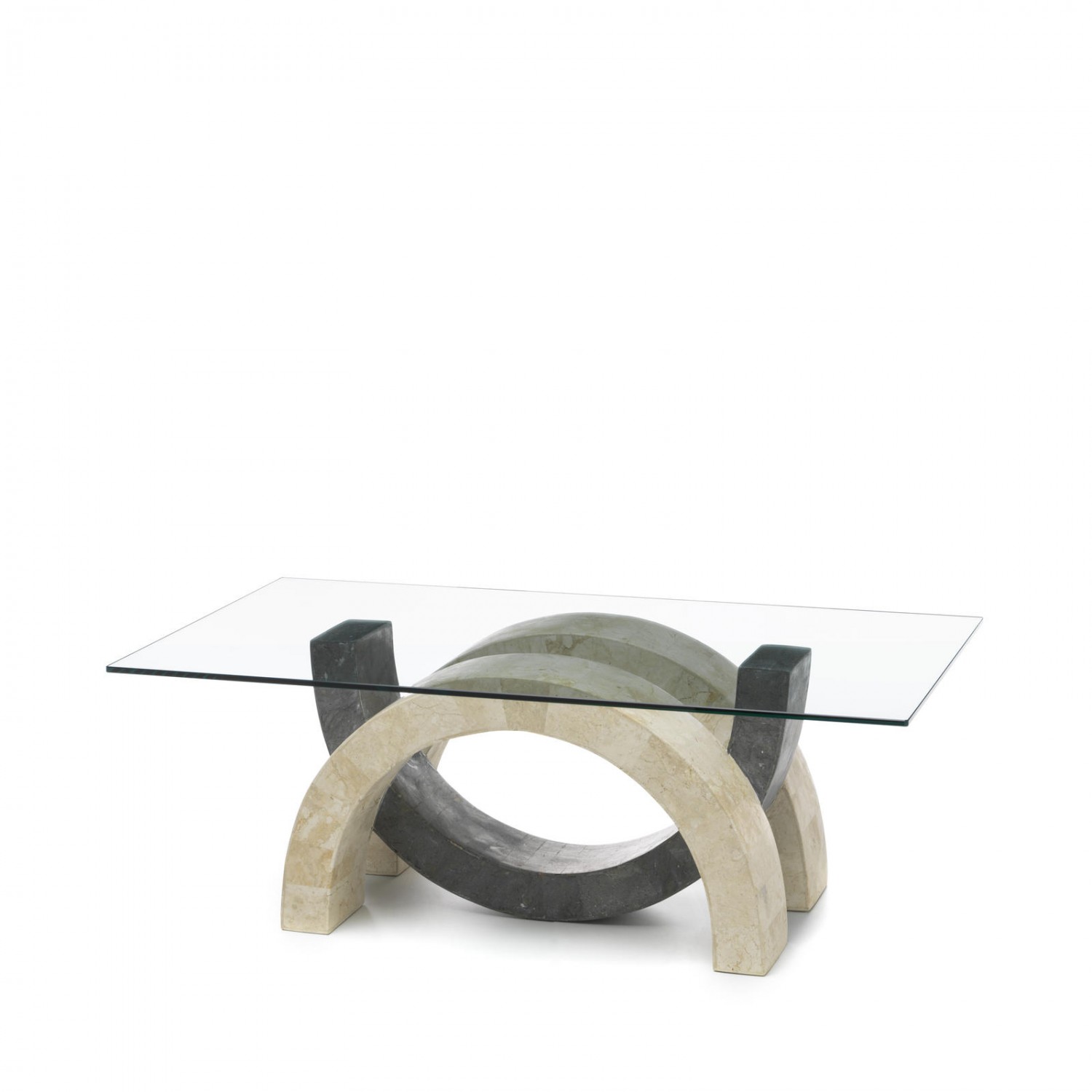 tavolino (120 x 70 - trasparente) stones olimpia