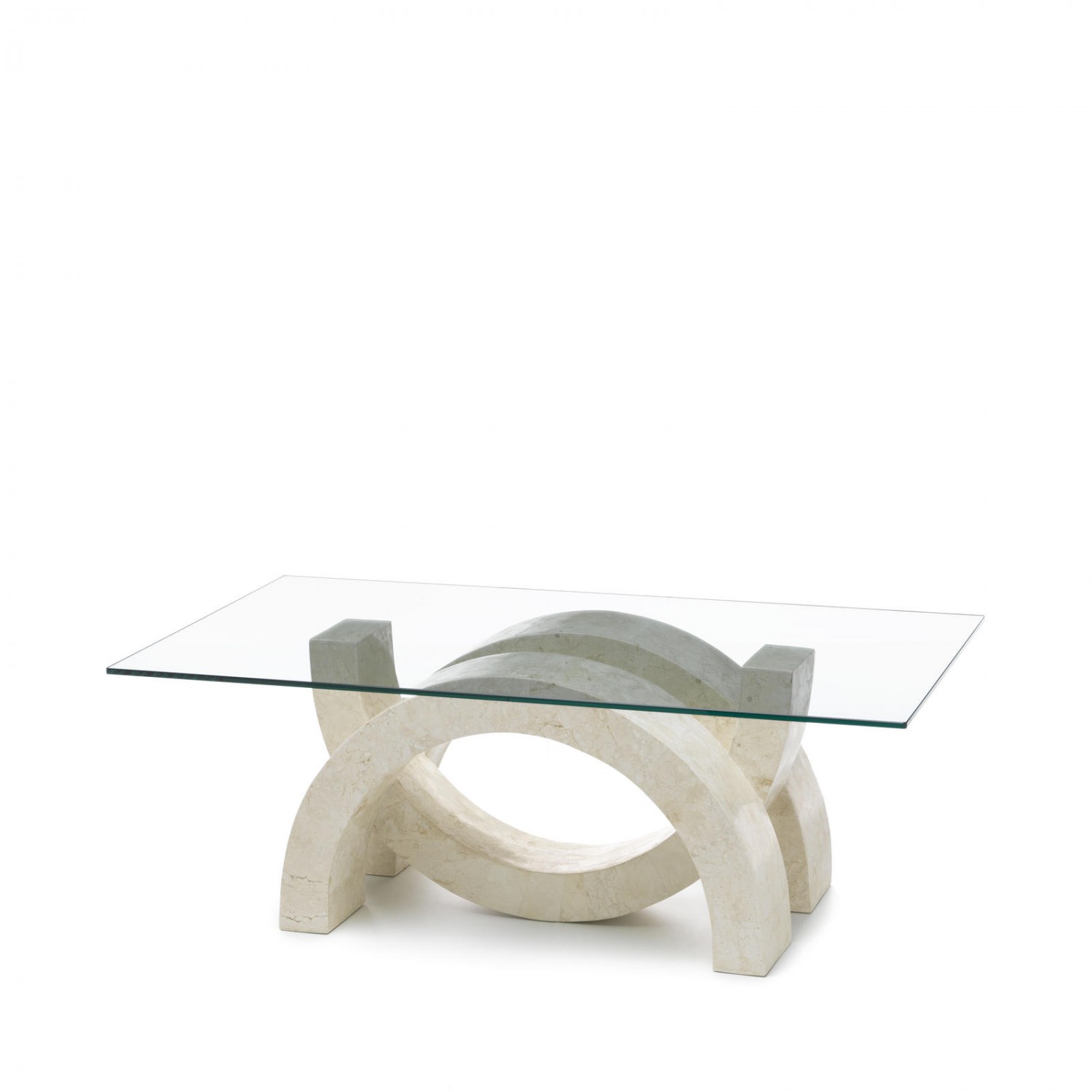 tavolino (120 x 70 - trasparente) stones olimpia