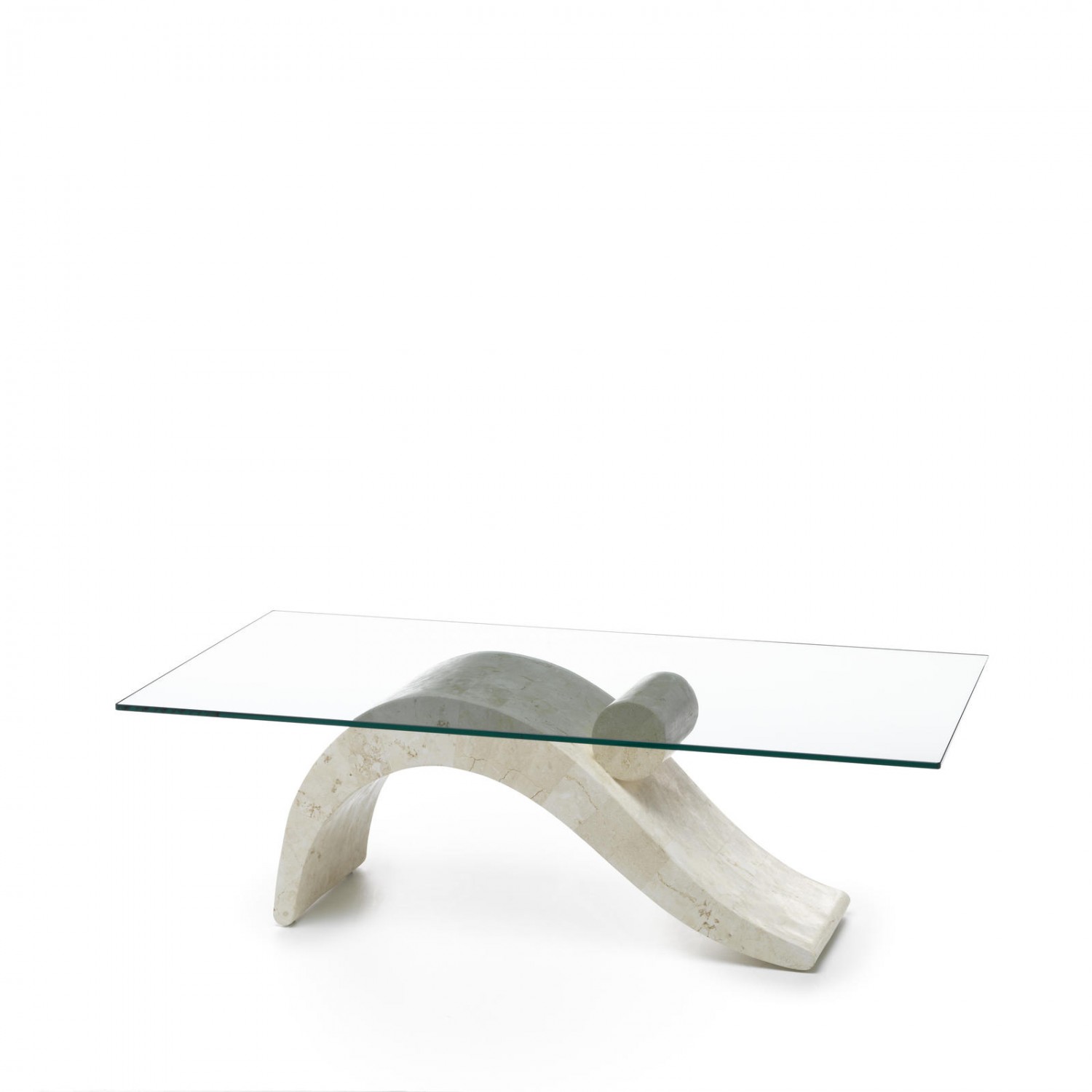 stones tavolino (120 x 70 x 40 - trasparente) dove