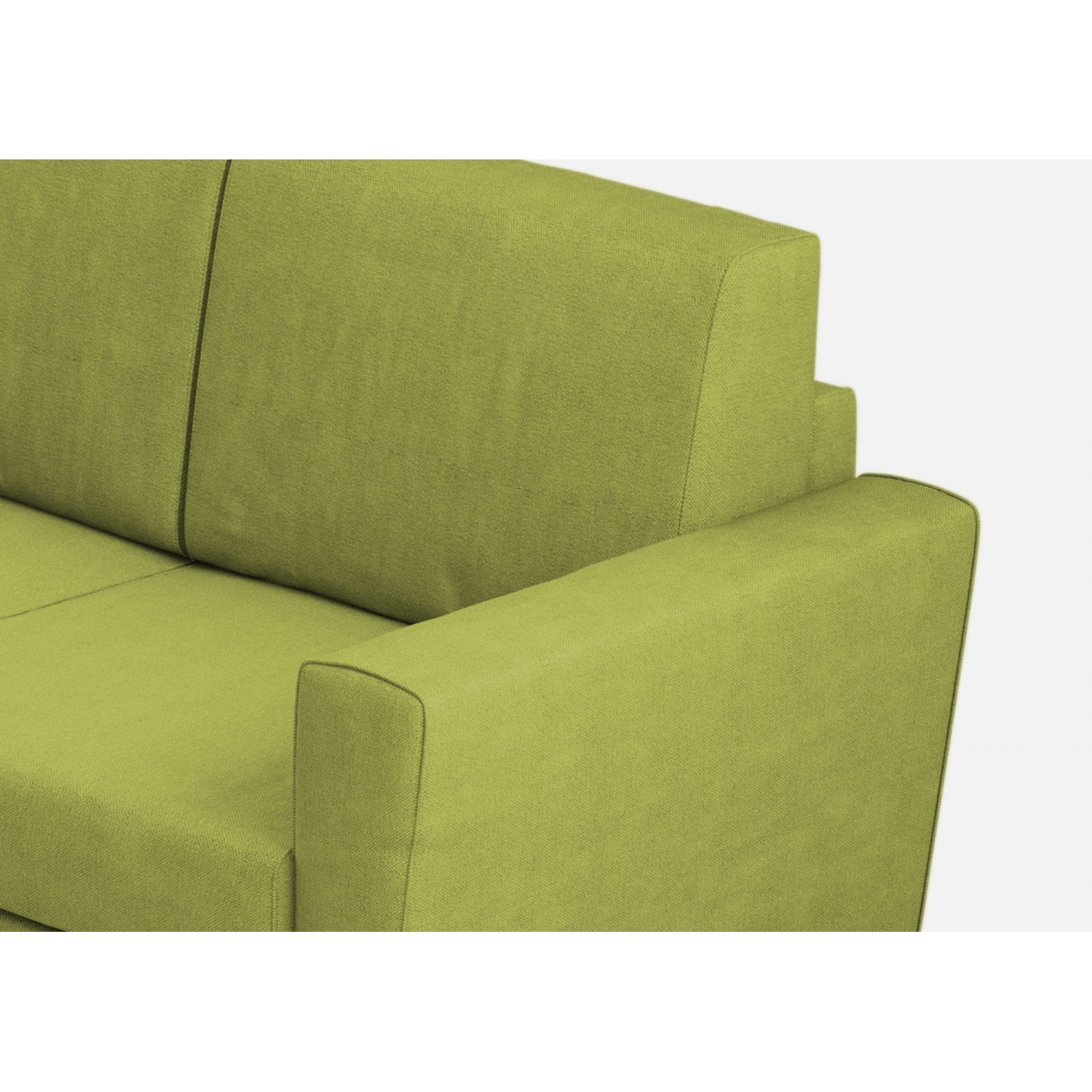 Ityhome Divano Yasel 2 posti (due sedute da 60cm) misure esterne L.152cm colore verde
