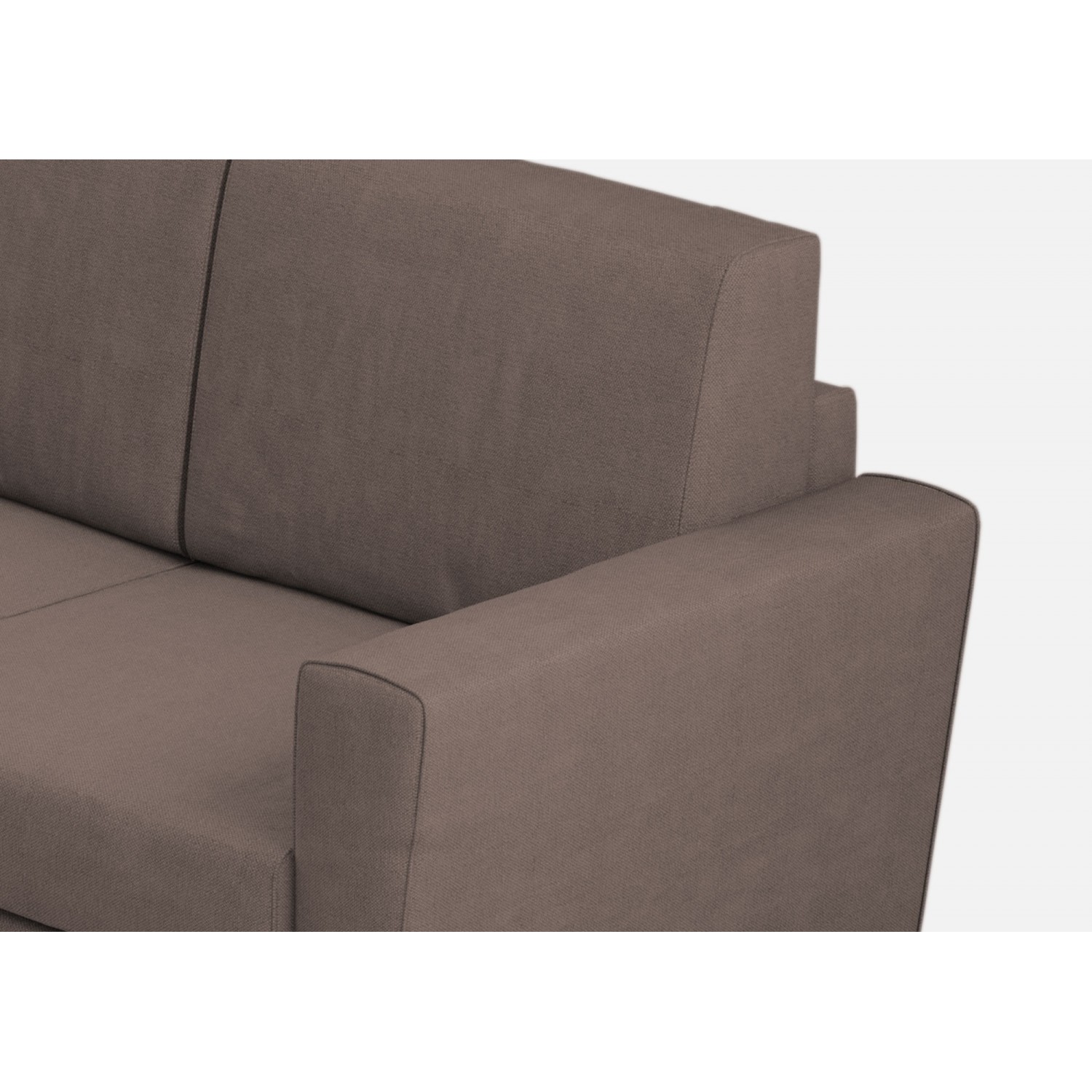 Ityhome Divano Yasel 3 posti (tre sedute da 60cm)+ angolo + divano 2 posti medio (due sedute da 70cm) misure esterne L.288x248 talpa