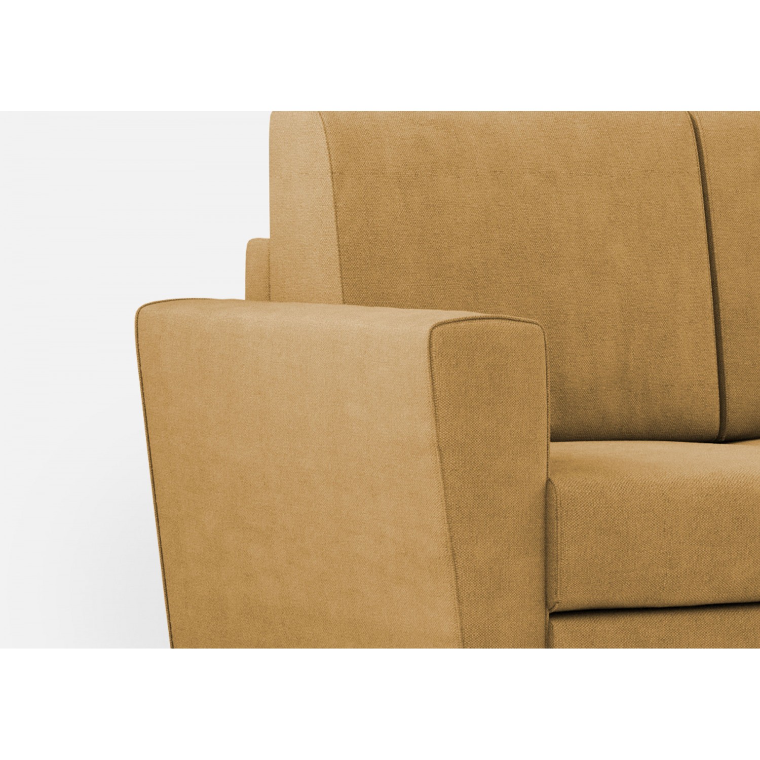 Ityhome Divano Yasel 3 posti  (tre sedute da 60cm) + angolo + divano 2 posti( due sedute da 60cm) misure esterne L.288x228 ocra