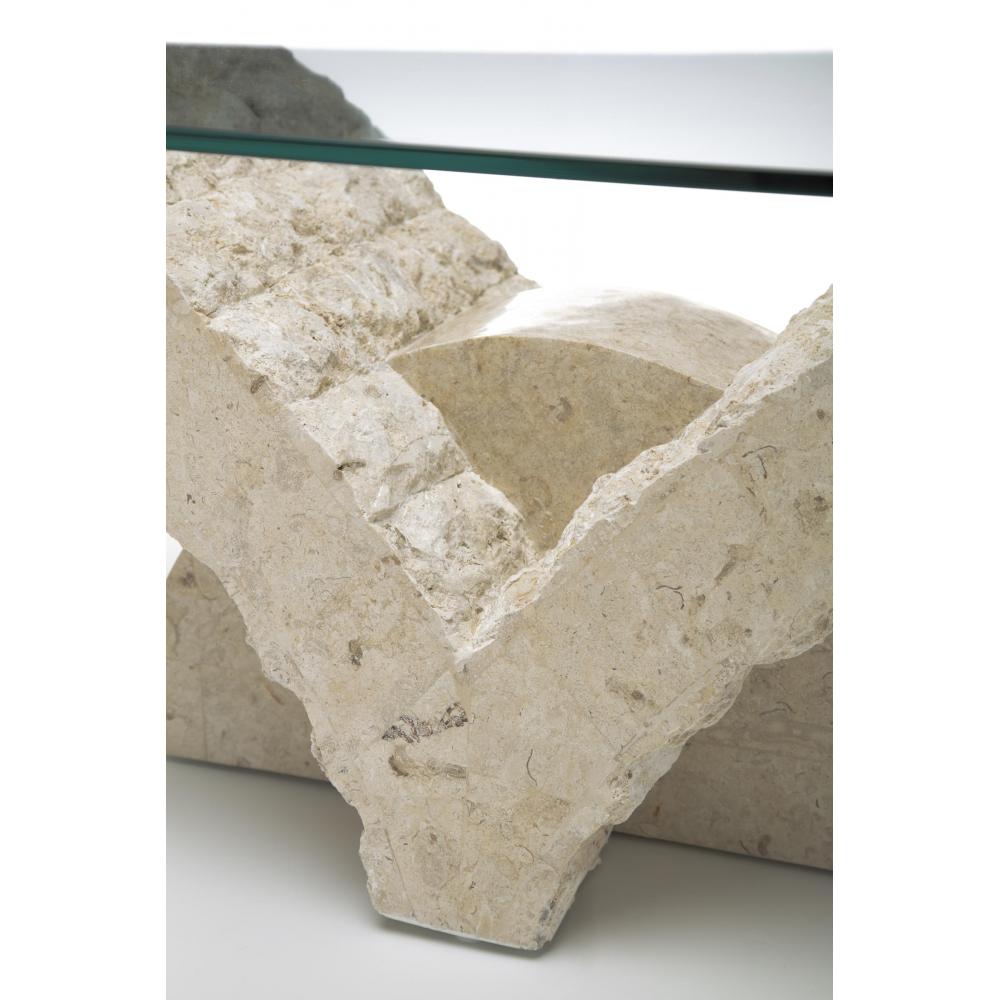 tavolino <br />(120 x 70 - trasparente) stones papillon