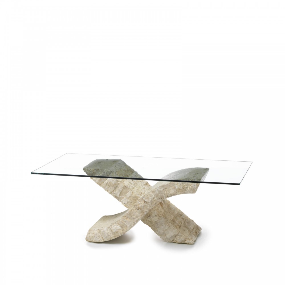 stones tavolino (120 x 70 - trasparente) xenon