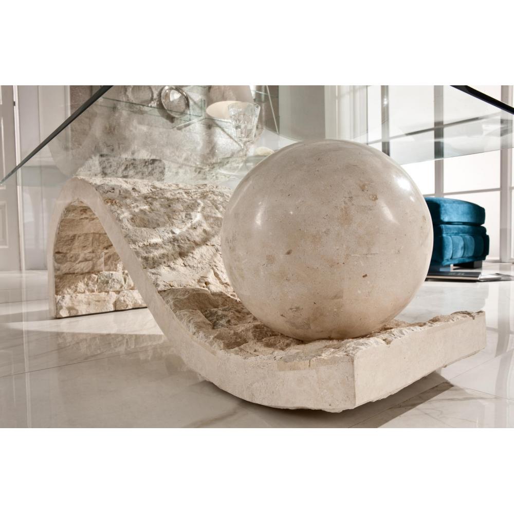 tavolino <br />(120 x 70 - trasparente) stones onda