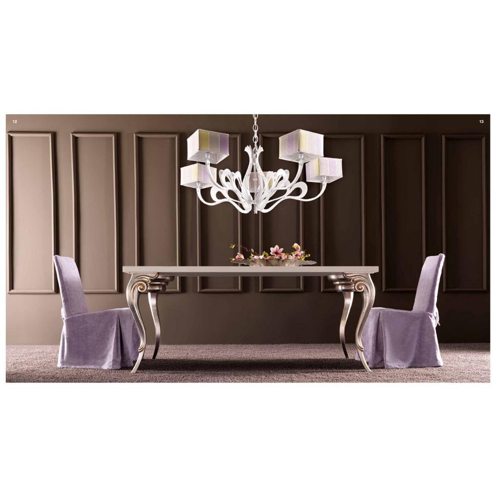 Tavolo pranzo luxury soggiorno elegante,legno, mod. Antares